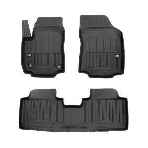 GMC Sierra Denali 1500 CrewCab Floor Mat - Omac - Premium TPE - Black - '14-'19